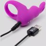 Фиолетовое эрекционное виброкольцо Happy Rabbit Cock Ring Kit