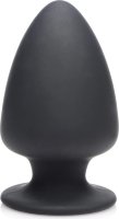 Черная мягкая анальная пробка Squeezable Small Anal Plug - 9 см.