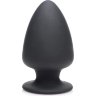 Черная мягкая анальная пробка Squeezable Small Anal Plug - 9 см.