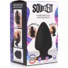 Черная мягкая анальная пробка Squeezable Small Anal Plug - 9 см.
