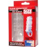 Насадка на пенис с кольцом для мошонки Clear Sensations Enhancer Sex Sleeve - 11,5 см.