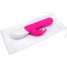 Розовый пульсирующий вибромассажер G-Spot Thrusting Rabbit - 24 см.
