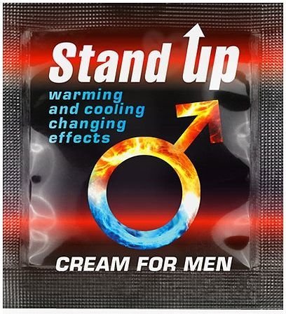 Пробник возбуждающего крема для мужчин Stand Up - 1,5 гр.