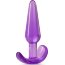 Фиолетовая анальная пробка в форме якоря Slim Anal Plug - 10,8 см. - Фиолетовая анальная пробка в форме якоря Slim Anal Plug - 10,8 см.