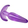 Фиолетовая анальная пробка в форме якоря Slim Anal Plug - 10,8 см.