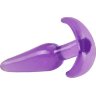 Фиолетовая анальная пробка в форме якоря Slim Anal Plug - 10,8 см.