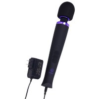 Черный жезловый вибромассажёр Merci Power Wand