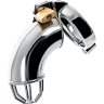 Серебристый мужской пояс верности TOYFA Metal