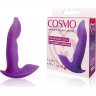 Фиолетовый силиконовый вибромассажер Cosmo - 9,5 см.