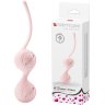 Нежно-розовые вагинальные шарики на сцепке Kegel Tighten Up I