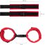 Красно-черные велюровые наручники Anonymo  Цена 1 285 руб. - Красно-черные велюровые наручники Anonymo