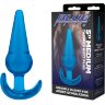 Голубая анальная пробка конической формы Medium Tapered Butt Plug - 12,7 см.