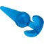 Голубая анальная пробка конической формы Medium Tapered Butt Plug - 12,7 см. - Голубая анальная пробка конической формы Medium Tapered Butt Plug - 12,7 см.