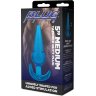Голубая анальная пробка конической формы Medium Tapered Butt Plug - 12,7 см.