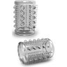 Прозрачная насадка с шипами и шишечками STAY HARD COCK SLEEVE 03 CLEAR