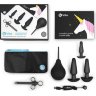 Набор в черном цвете для анальных игр ANAL EDUCATION SET