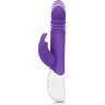 Фиолетовый пульсирующий вибромассажер G-Spot Thrusting Rabbit - 24 см.