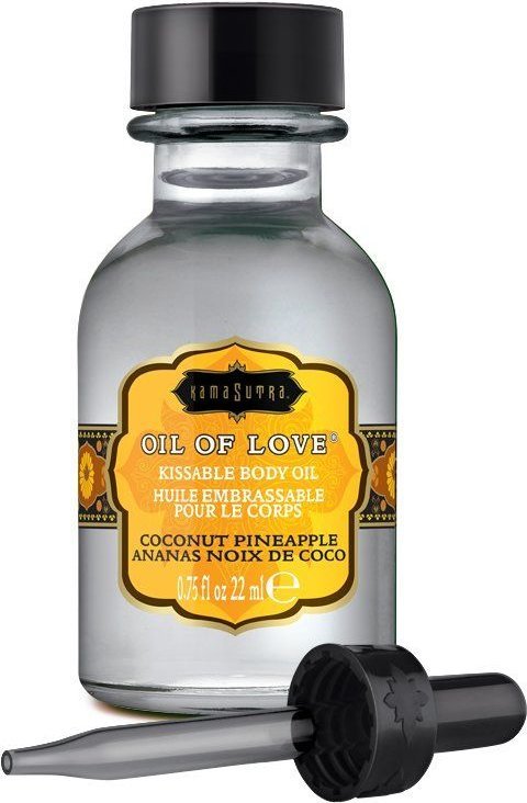 Масло для ласк с ароматом кокоса и ананаса Oil of Love Coconut Pineapple - 22 мл.