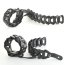 Черные кожаные наручники Клеопатра  Цена 2 058 руб. - Черные кожаные наручники Клеопатра
