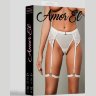Женские трусики со съемными бусинами и поясом с гартерами