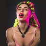 Черный ошейник Utopia с замком и ключиком