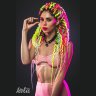 Черный ошейник Utopia с замком и ключиком