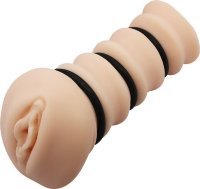 Мастурбатор-вагина с утягивающими кольцами Crazy Bull Rossi Flesh 3D