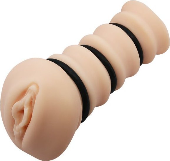 Мастурбатор-вагина с утягивающими кольцами Crazy Bull Rossi Flesh 3D