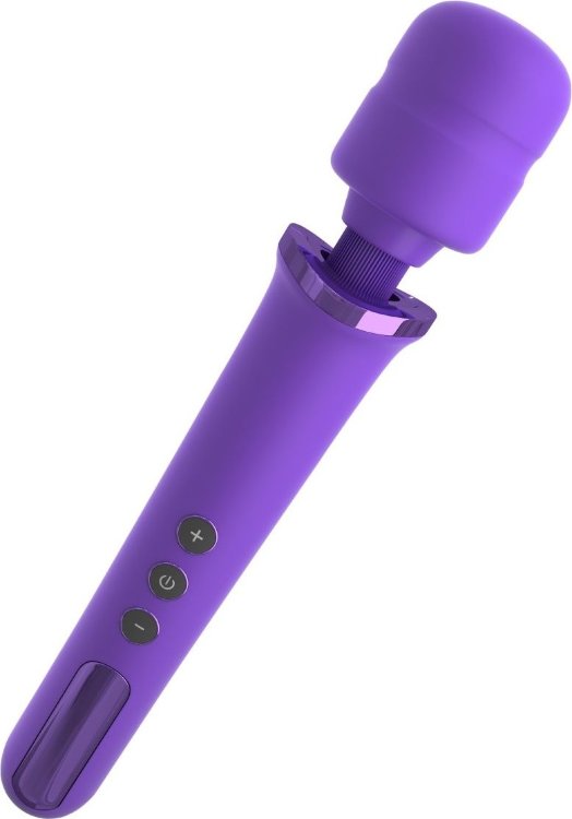 Фиолетовый вибромассажер Rechargeable Power Wand