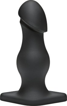 Чёрная анальная пробка TitanMen The Rumpy - 16,5 см.