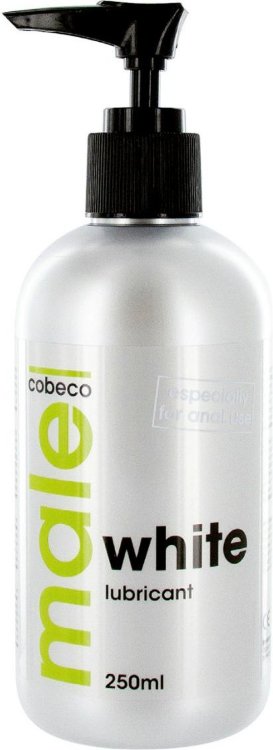 Анальная смазка на водной основе MALE Cobeco White Lubricant - 250 мл.