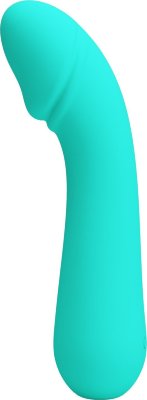 Бирюзовый силиконовый вибратор Cetus для G-точки - 15 см. Длина: 15 см. Диаметр: 3.5 см. Супермягкий силиконовый вибратор для зоны G с невероятной функциональностью и чувственными контурами - Cetus! Разнообразные режимы (12 на выбор), бархатистая текстура и изогнутый дизайн создают плавный переход и быстрый скачок к состоянию эйфории. Этот вибратор премиум-класса изготовлен из мягкого и бархатистого на ощупь силикона. Эта игрушка также сгибается и движется вместе с вами, позволяя достигать самых труднодоступных эрогенных зон. Страна: Китай. Материал: силикон. Батарейки: встроенный аккумулятор.