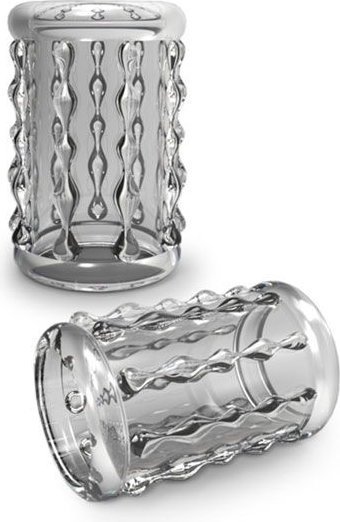 Прозрачная насадка с бороздками STAY HARD COCK SLEEVE 04 CLEAR