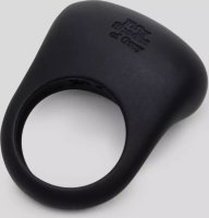 Черное эрекционное виброкольцо Sensation Rechargeable Vibrating Love Ring
