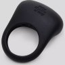 Черное эрекционное виброкольцо Sensation Rechargeable Vibrating Love Ring