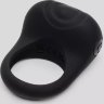 Черное эрекционное виброкольцо Sensation Rechargeable Vibrating Love Ring