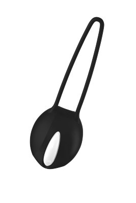 Черный вагинальный шарик Smartballs Uno с петлей  Цена 1 893 руб. Длина: 11 см. Диаметр: 3.6 см. В глубокой степени женственное удовольствие! Тренировка с вагинальным шариком Smartballs проста и очень эффективна. Необыкновенный вагинальный шарик стимулирует, массирует и тренирует вагинальные мышцы. Его мягкие и интенсивные движения с осязаемой структурой повышают чувствительность интимного массажа. Рабочая длина - 4,5 см. Вес - 36 гр. Страна: Германия. Материал: силикон.