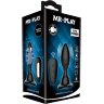Черная анальная вибропробка с пультом Mr.Play - 10,8 см.