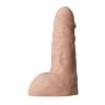 Телесный фаллоудлинитель с мошонкой Cock Next - 19 см.