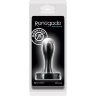 Черная анальная пробка Bowler Plug SM - 8,4 см.