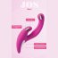 Розовый эргономичный вибратор для двойной стимуляции JOS JAVI - 22 см.  Цена 12 162 руб. - Розовый эргономичный вибратор для двойной стимуляции JOS JAVI - 22 см.
