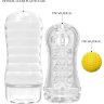 Прозрачный текстурированный мастурбатор Vacuum Cup Masturbator Stellar