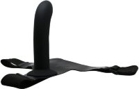Страпон на эластичных ремнях Ultra Harness Karin Dildo - 16,8 см.