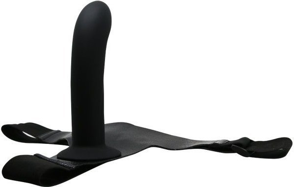 Страпон на эластичных ремнях Ultra Harness Karin Dildo - 16,8 см.