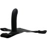 Страпон на эластичных ремнях Ultra Harness Karin Dildo - 16,8 см.