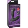 Черный массажер простаты Electro Stim Prostate Vibe с электростимуляцией - 13,3 см.