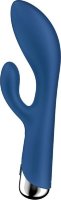 Синий вибратор-кролик с ротацией Spinning Rabbit 1 - 20 см.