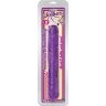 Двухсторонний фиалковый фаллос Crystal Jellies 12 Jr. Double Dong - 30,5 см.