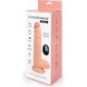 Телесный вибратор-ротатор Erowoman с пультом ДУ - 23 см.
