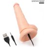 Телесный вибратор-ротатор Erowoman с пультом ДУ - 23 см.